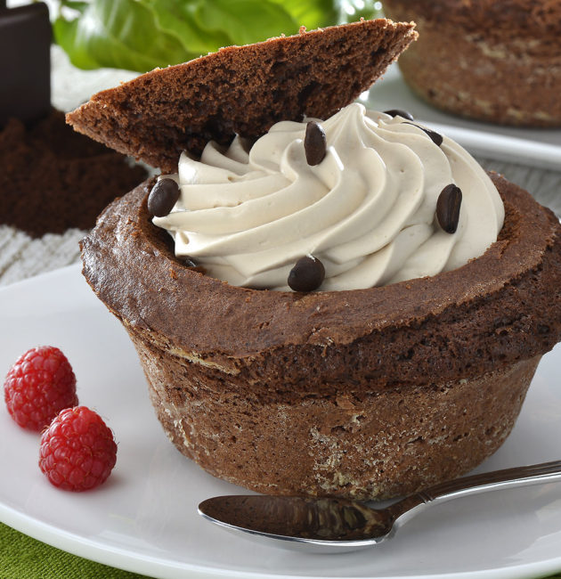 Receta Cupcakes de Chocolate con Mousse de Café