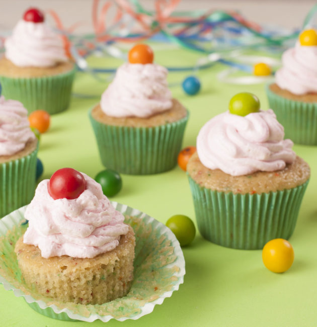Receta Cupcakes Multicolor