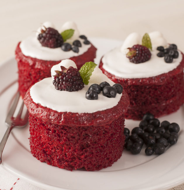 Receta Pastelitos Red Velvet con Glasé