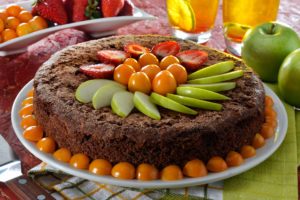 Receta Torta Moka con Frutas