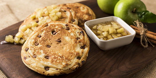 Receta Pancakes con Compota de Manzanas