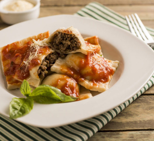 Receta ravioli de carne